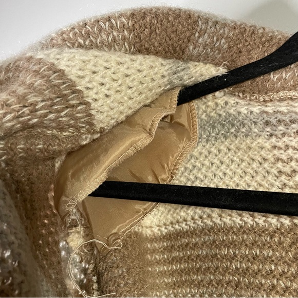 I.B. Diffusion Plaid Mohair Blend Winter Peacoat w/ Shoulder Pads Size Small - Picture 6 of 6